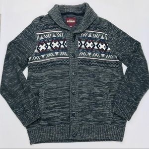 Alesbury Men’s Knit Sweater in Char Heather